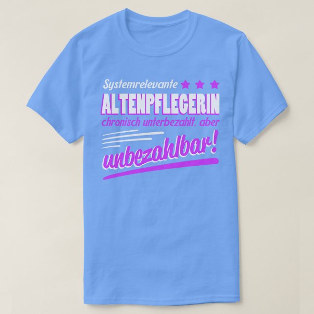 Altenpflegerin Geschenk T Shirt (Design framsida)