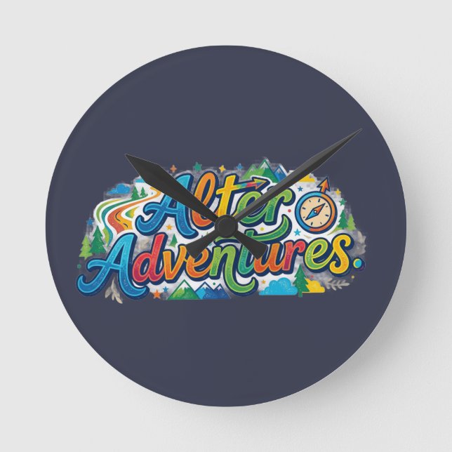 Alter Adventures – Djärv Äventyrs Grafisk T-Shirt Rund Klocka (Framsida)