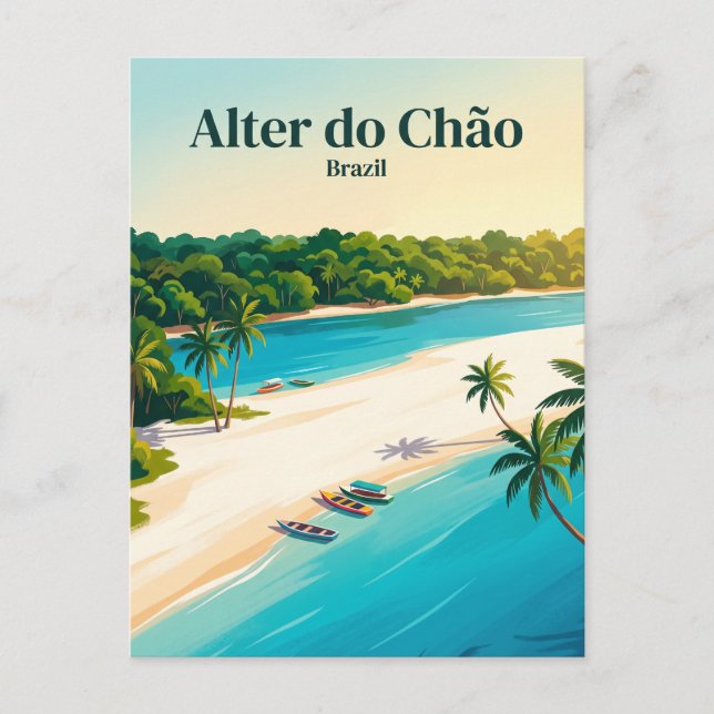 Alter do Chao Brasilien Vykort (Framsida)