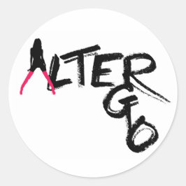 ALTER EGO STICKER RUNT KLISTERMÄRKE