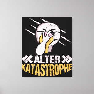Alter Katastrophe Flamingo Gåvägare Flamingo Canvastryck
