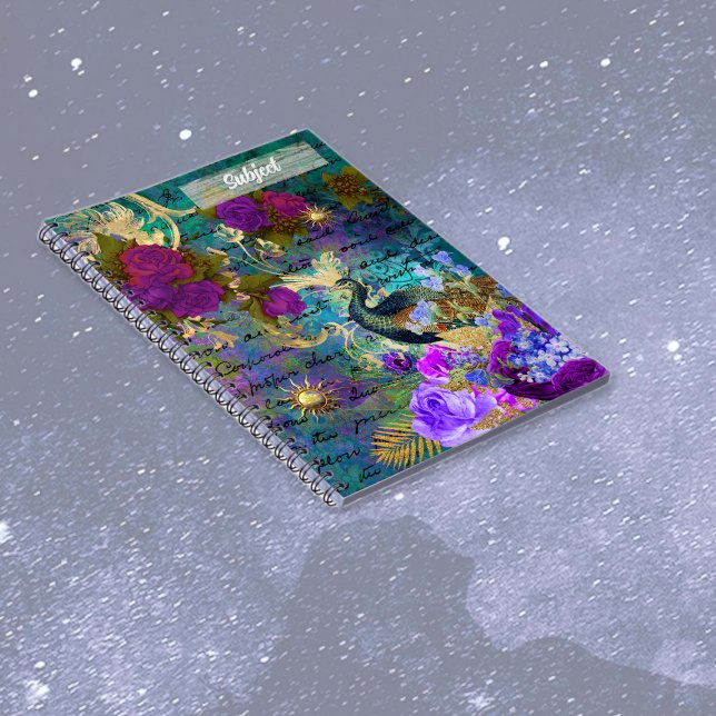 Altered Peacock Anteckningsbok (Skapare uppladdad)