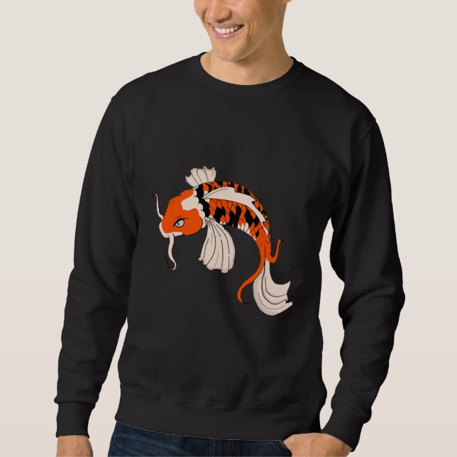 Alternate Koi Fish Lång Ärmad Tröja (Framsida)