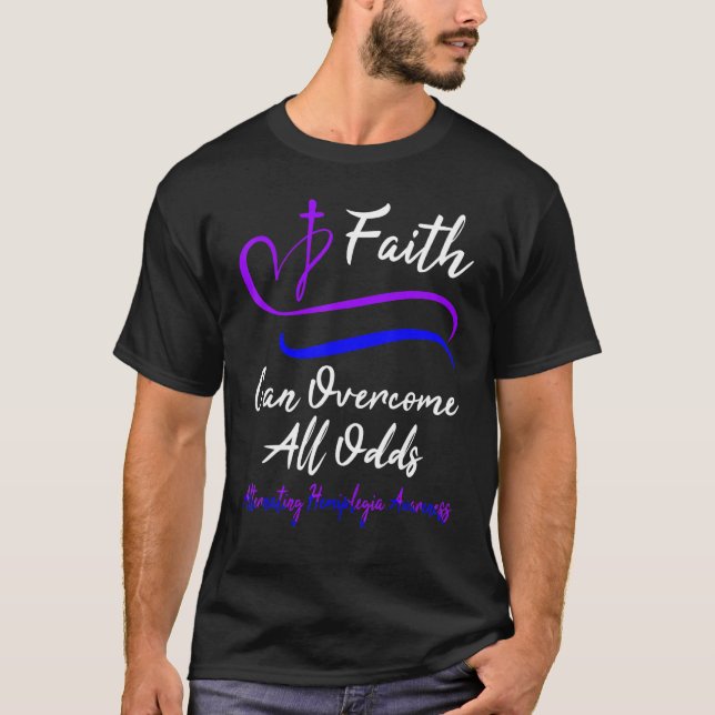 Alternating HemiplegiaAwareness Support Christian  T Shirt (Framsida)