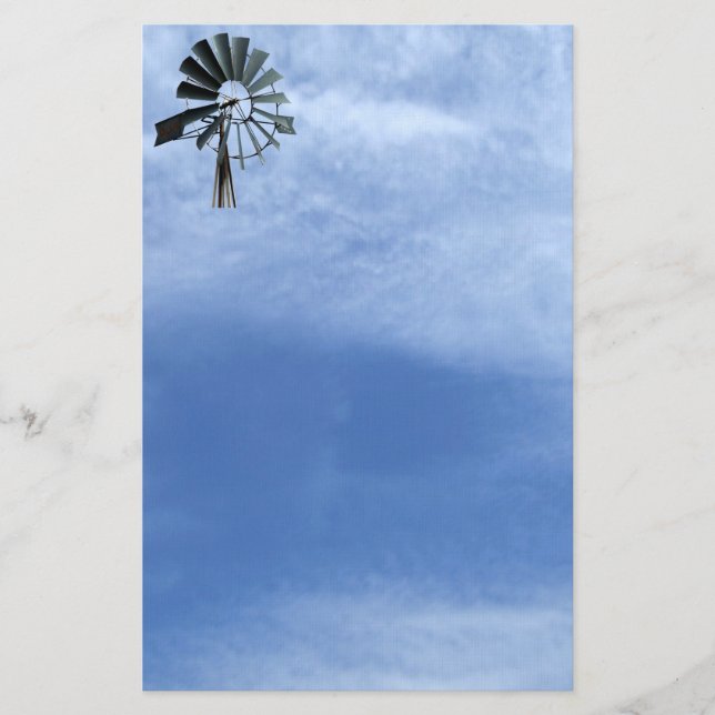 Alternativ energi - Kvarn av Pinjul Brevpapper (Framsida)