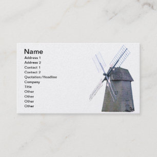 Alternativ energi - Nederländska Kvarn Power Visitkort