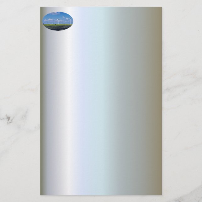 Alternativ energi - Solenergi och Vind Brevpapper (Framsida)