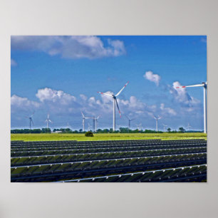 Alternativ energi - Solenergi och Vind Poster