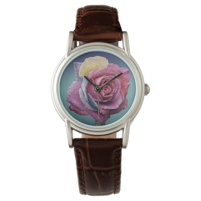 Alternativ för blomdekorfärg 87 armbandsur (Framsida)