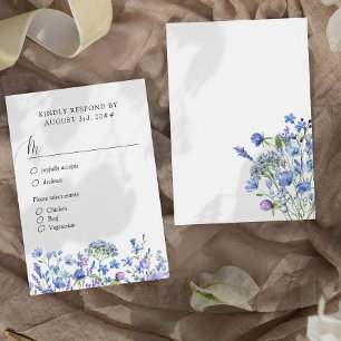 Alternativ för Blommigt av Periwinkle Wildblomme B OSA Kort