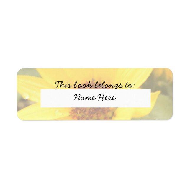 Alternativ för bok-etikett returadress etikett (Framsidan)