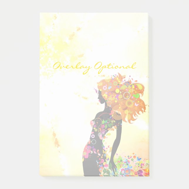 Alternativ för Butterfly Girl 5A Post-it Block (Framsida)