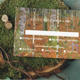 Alternativ för fina konst Gustav Klimt Forest Natu OSA Kort
