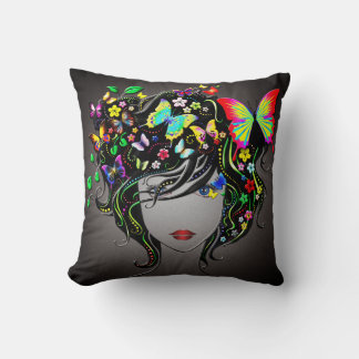 Alternativ för fjäril Girl 1&1A Pillow Kudde