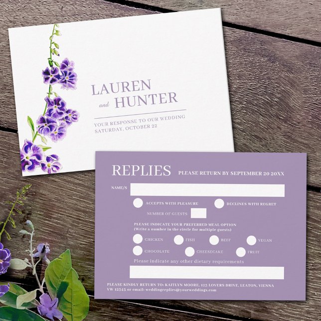 Alternativ för lila-skyros vattenfärgsmåltider brö OSA kort (Skapare uppladdad)