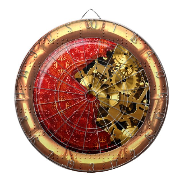 Alternativ för Steampunk 12 Dartboard Darttavla (Framsidan)