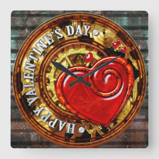 Alternativ för Steampunt Valentine 1-väggspärr Fyrkantig Klocka