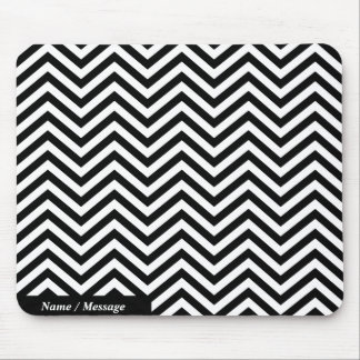 Alternativ för svart och vit Zig Zag 1, Mousepad Musmatta