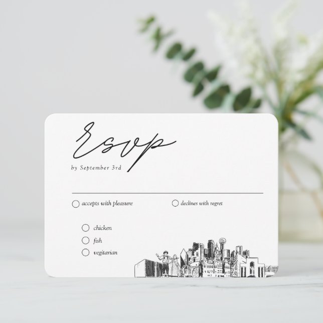 Alternativ för traditionell OSA av Dallas Bröllop Tilläggskort (Stående Fram)