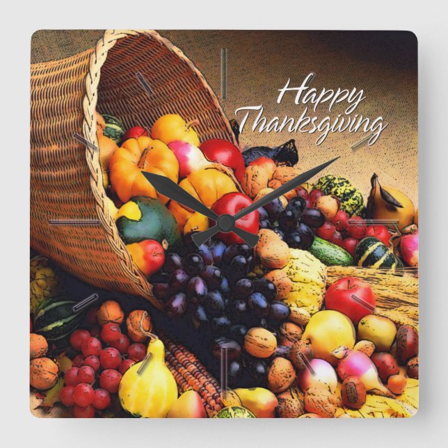 Alternativ för väggur i happy thanksgiving 12 (Framsida)