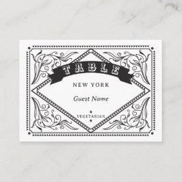 Alternativ för Western måltid i Land Bröllop Placeringskort