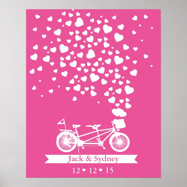 Alternativ gäst bok tandem anpassningsbar färg i b poster (Framsidan)