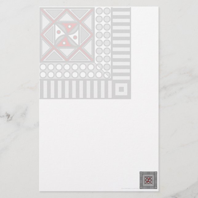 Alternativ geometrisk mall brevpapper (Framsida)