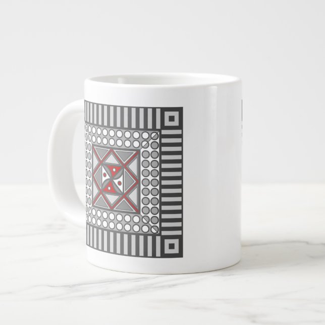Alternativ geometrisk specialitet Mugg Jumbo Mugg (Framsida vänster)