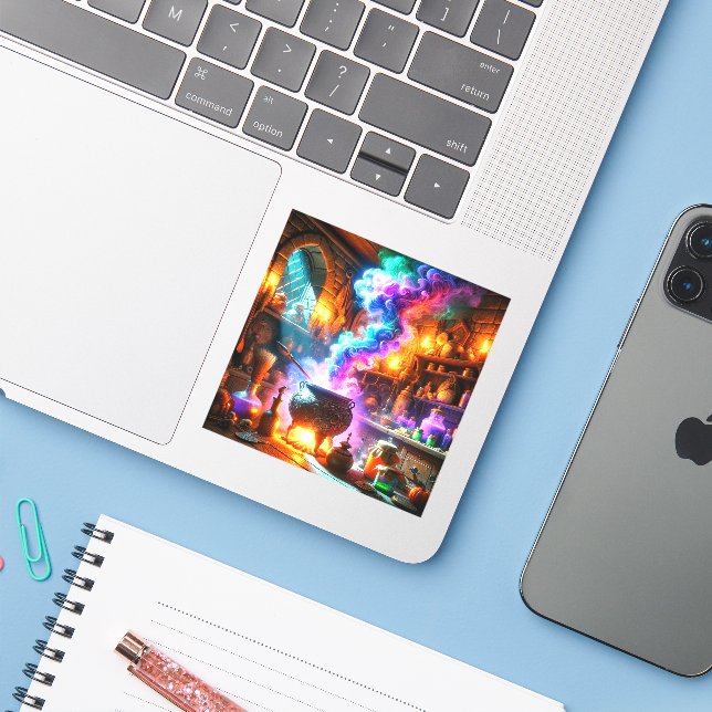 Alternativ Klistermärken (Laptop med iPhone)