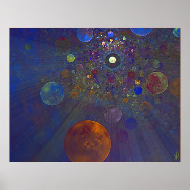 Alternativ konst med enhetlig Abstrakt Poster (Framsidan)