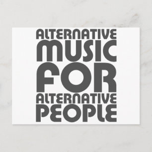Alternativ musik 4 Alternativa personer - Emo Sten Vykort