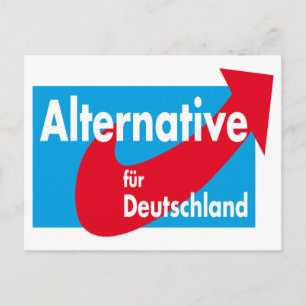 Alternativ päls Deutschlands Logotyp Vykort