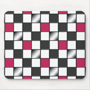 Alternativ rosa rutig mousepad musmatta