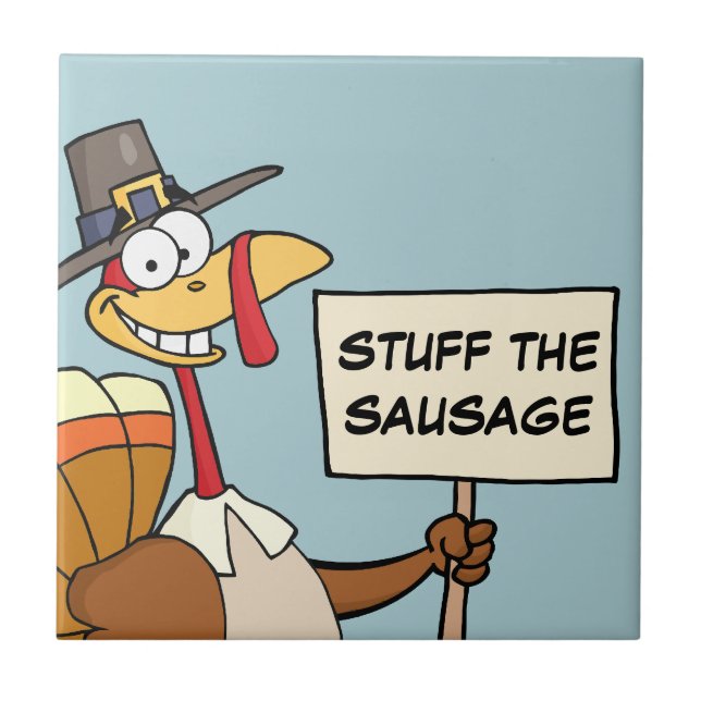 Alternativ till Turkiet för Thanksgiving Kakelplatta (Framsidan)