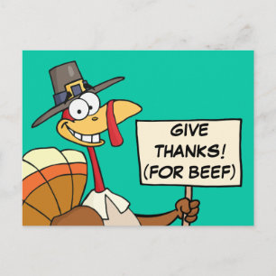 Alternativ till Turkiet för Thanksgiving Middag Vykort