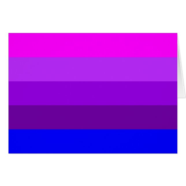 Alternativ Transgender Stolthetsflagga Hälsningskort (Framsidan Horizontal)