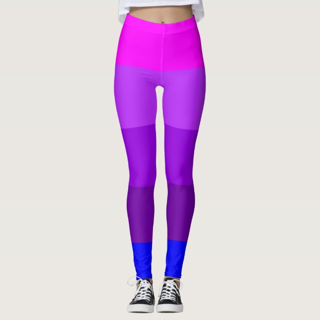Alternativ Transgender Stolthetsflagga Leggings (Framsida)