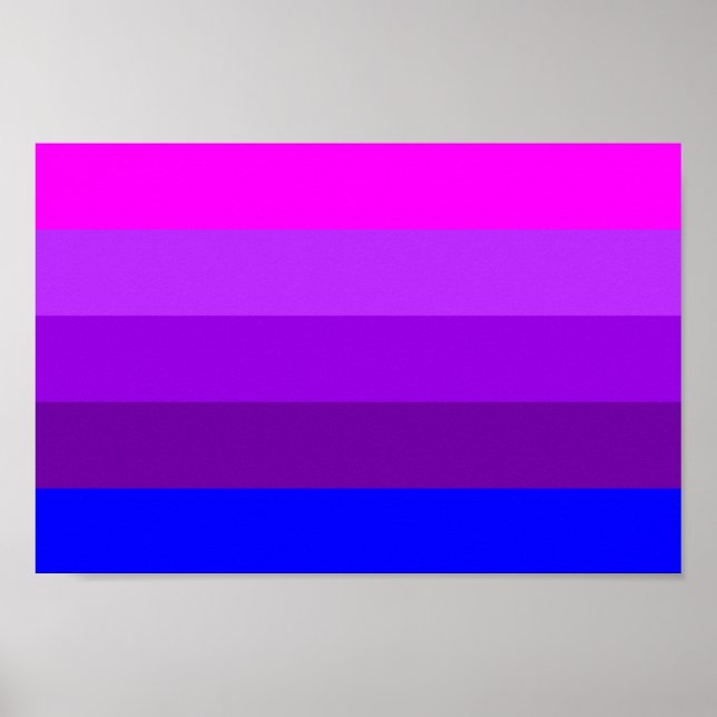 Alternativ Transgender Stolthetsflagga Poster (Framsidan)