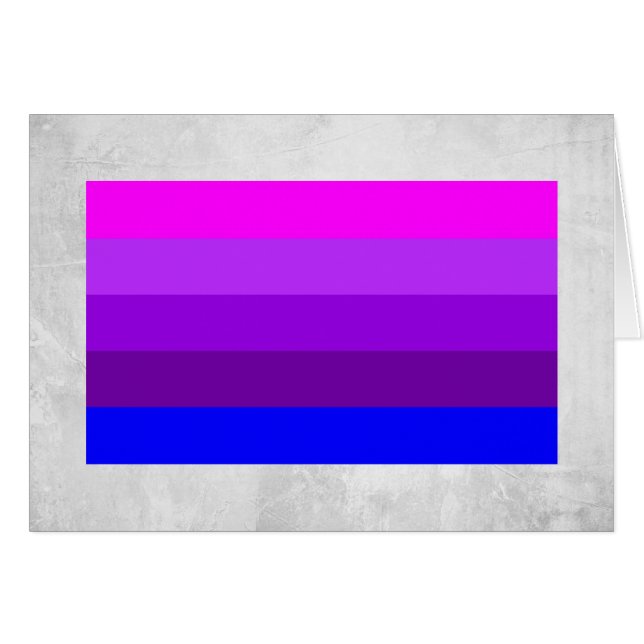 Alternativ transgendervärdighetsflagga hälsningskort (Framsidan Horizontal)