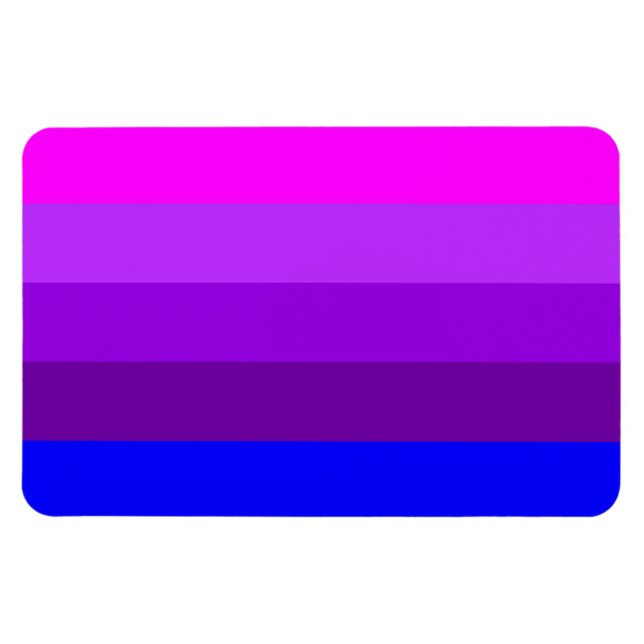 Alternativ transgendervärdighetsflagga magnet (Horisontell)