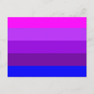 Alternativ transgendervärdighetsflagga vykort