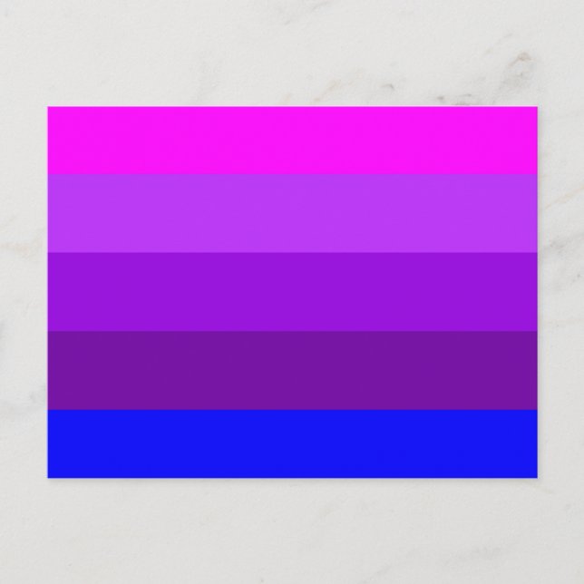 Alternativ transgendervärdighetsflagga vykort (Framsida)