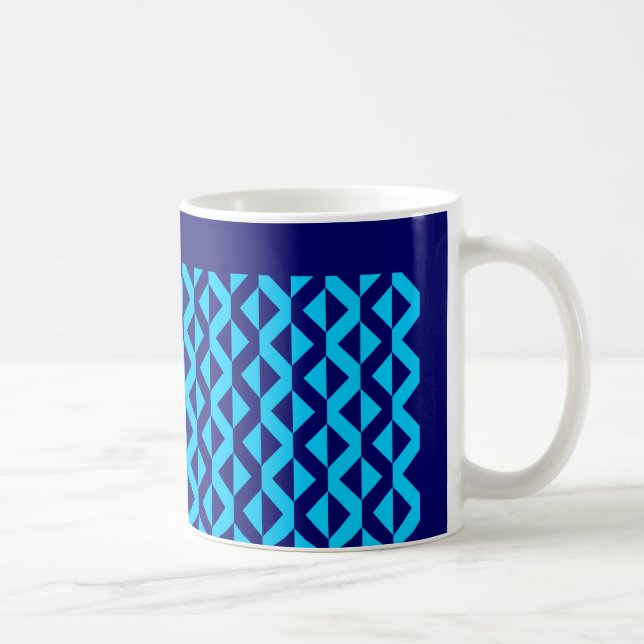 Alternativ ZigZags - Himlar Blue- och djuphavssjön Kaffemugg (Höger)