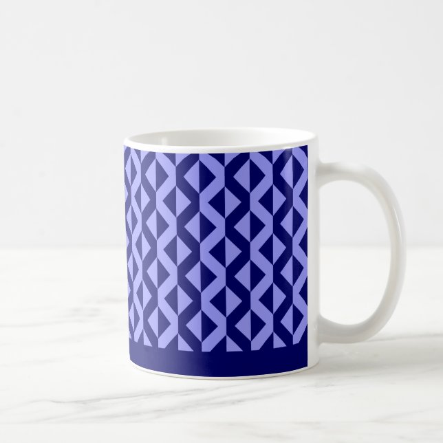 Alternativ ZigZags - Pastel Blue and Deep Navy Kaffemugg (Höger)