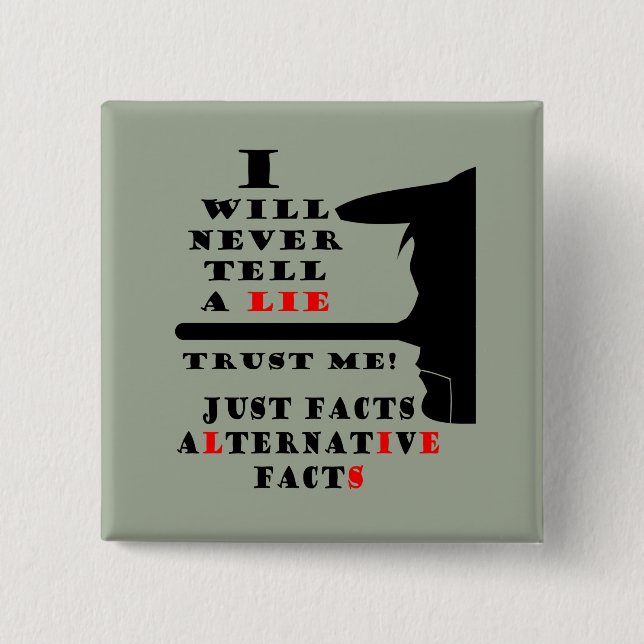 Alternativa dosfaktorer Ljuger aldrig KV-knappen Knapp (Framsida)