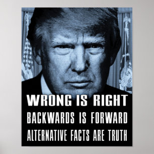 Alternativa fakta är sanning - Anti-President Trum Poster