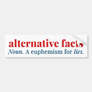 Alternativa fakta: en euphemism för LIGGERT Bildekal