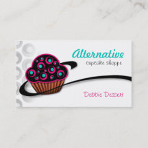 Alternativa Retro rosa muffinvisitkortar