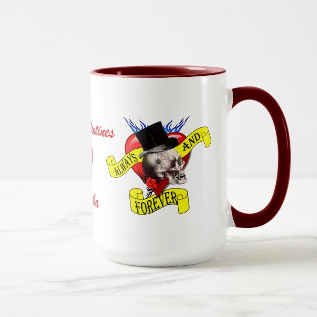 Alternativa Valentineser för god tatuering Mugg (Höger)