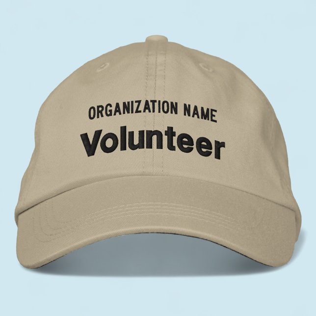 Alternative Apparel Hatt Broderad volontär mössa Keps (MISOOK Khaki Embroidered Volunteer Baseball Cap)